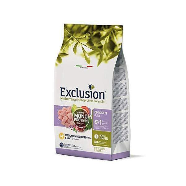 Exclusion Mediterraneo Light Pollo Medium/Large 3kg Exclusion Mediterraneo Light Pollo Medium/Large 3kg